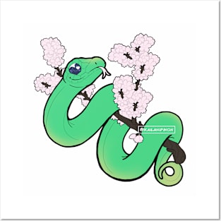 Cherry Blossom, Green Snake Posters and Art